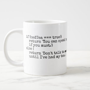 Computer nerd IT tech geek humour tea Giant Coffee Mug