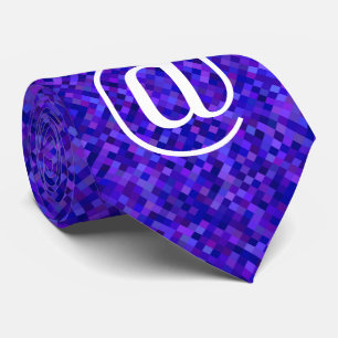 Computer Nerd Symbol Neck Tie