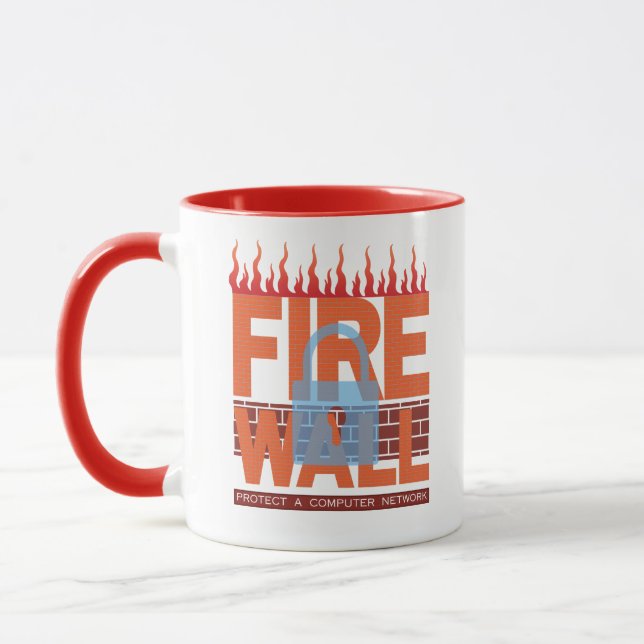 Computer Network Firewalls in Graphics Mug (Left)