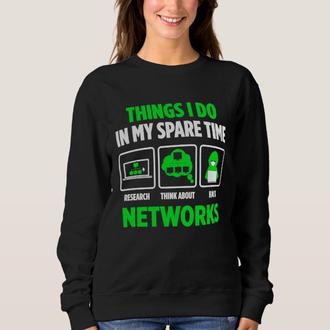 Computer Network Programming and  Hacker Sweatshirt (Front)