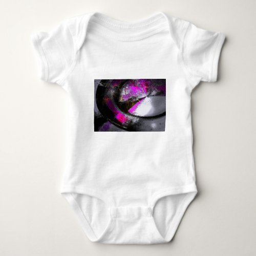 Computer Painting Digital Abstract Baby Bodysuit