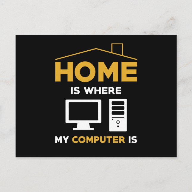 Computer Pc Nerd Sayings Funny Gift Postcard (Front)