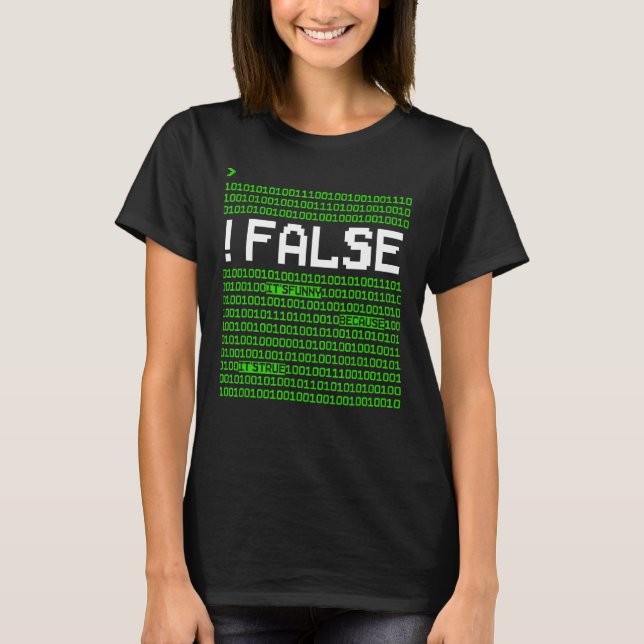 Computer Programmer Coder False It s  Because It s T-Shirt (Front)