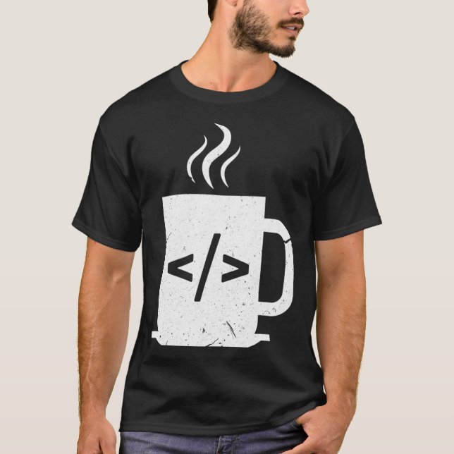 Computer Programmer Coffee Funny Javascript Progra T-Shirt (Front)