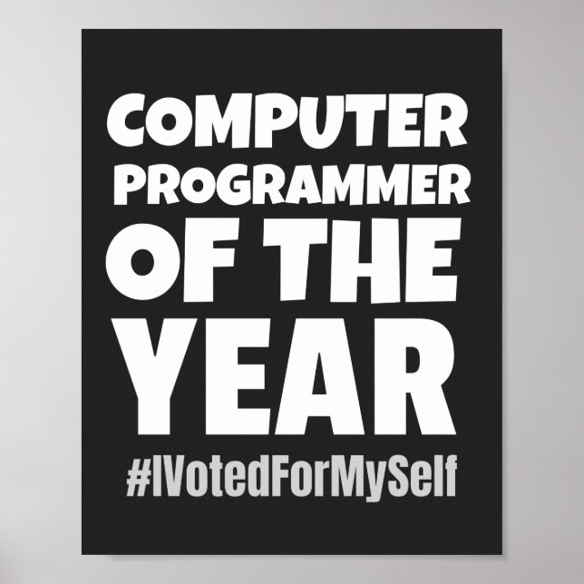 computer programmer of the year poster (Front)