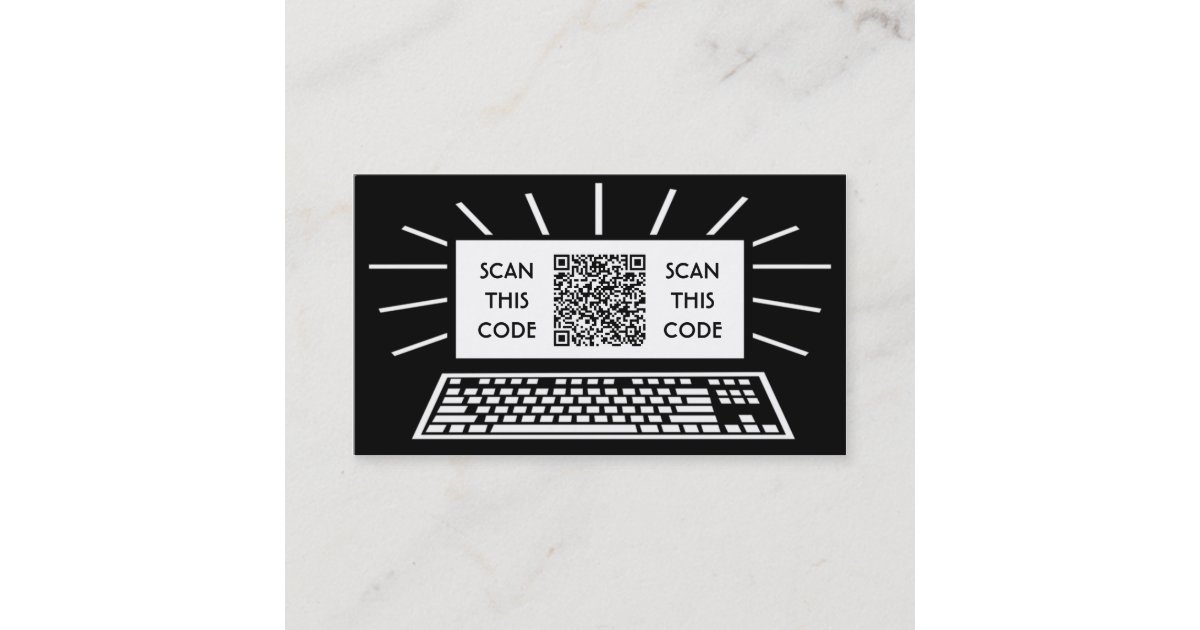 computer qr code business card | Zazzle