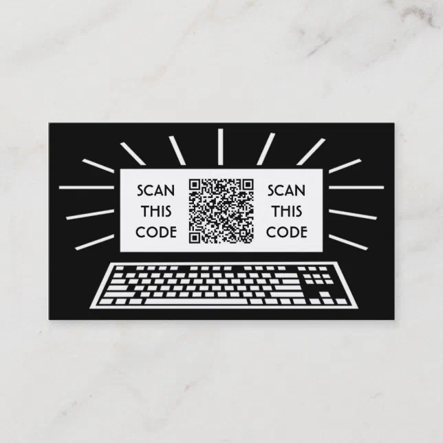 computer qr code business card | Zazzle
