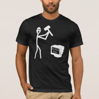 Computer Rage, White T-Shirt