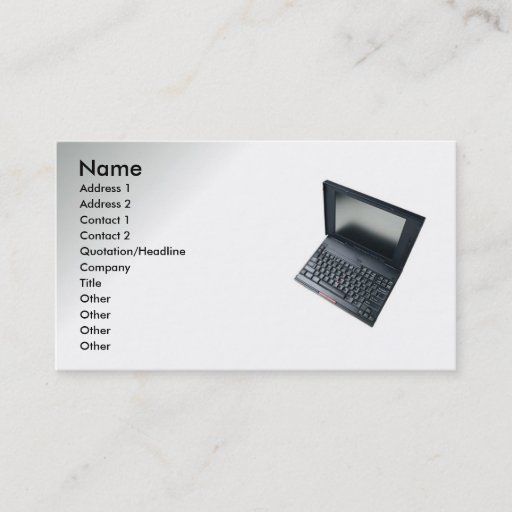 Customizable Computer Related Business Card