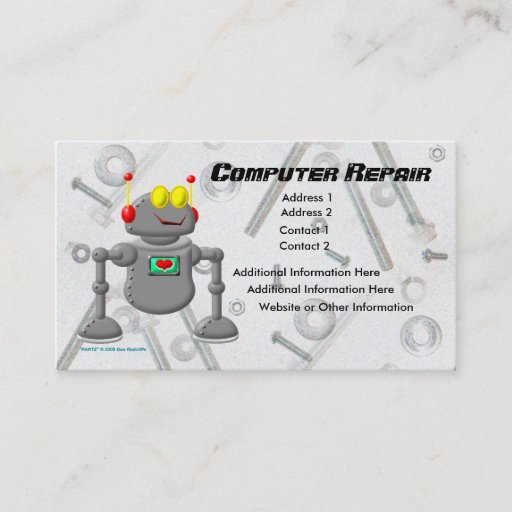 Customizable Computer Repair Business Card Template