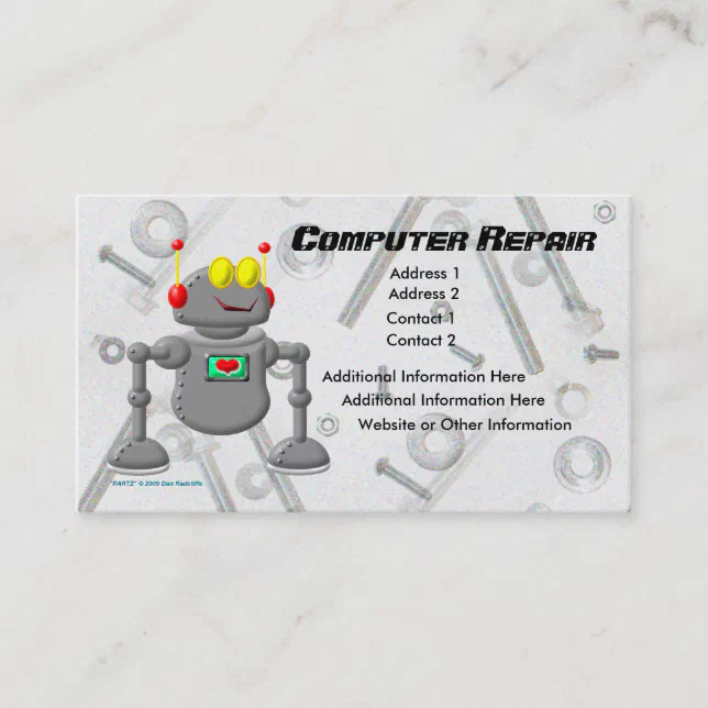 Computer Repair Business Card | Zazzle
