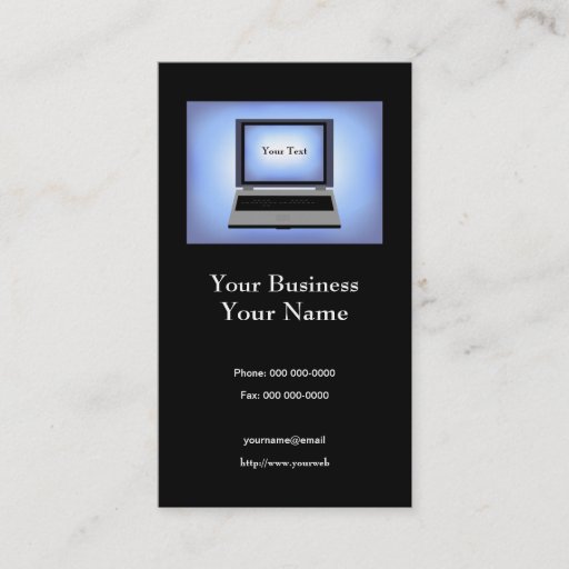 Customizable Computer Repair Business Card