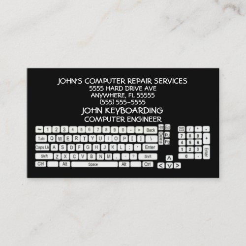 Computer Repair Business Card