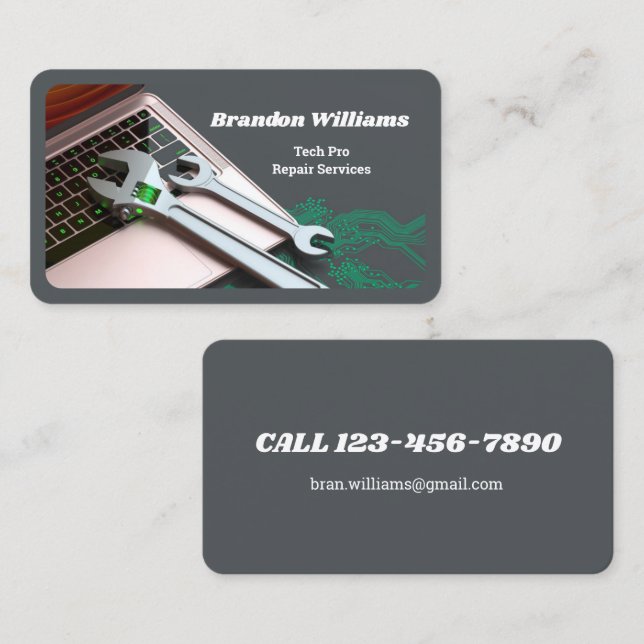 Computer Repair Business Card (Front/Back)