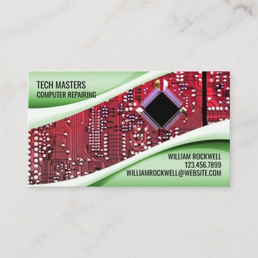 Customizable Computer Repair Business Card