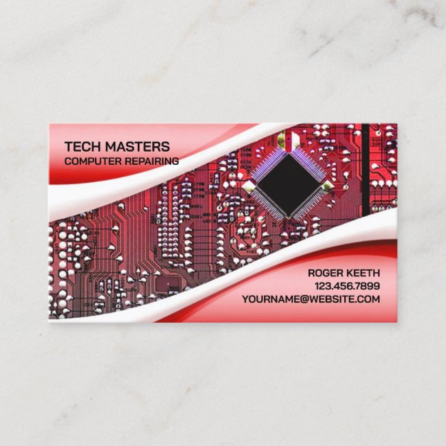 Computer Repair Business Card (Front)