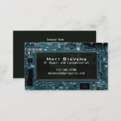 Computer Repair Business Card Circuits Window (Front/Back)