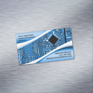 Computer Repair Business Card Magnet