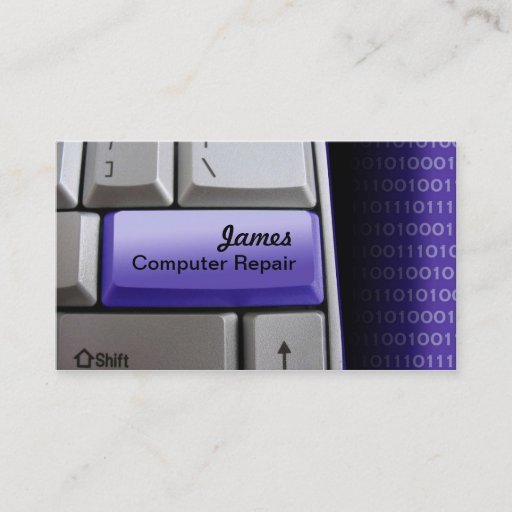 Customizable Computer Repair Business Cards