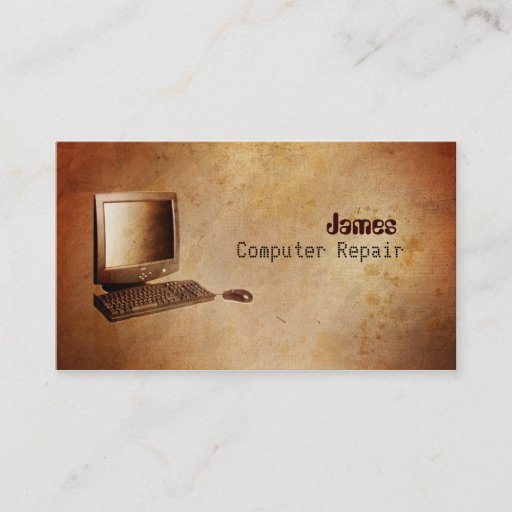 Customizable Computer Repair Business Cards