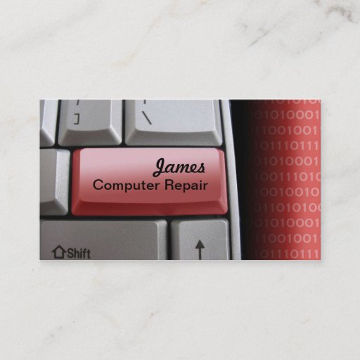 Customizable Computer Repair Business Cards