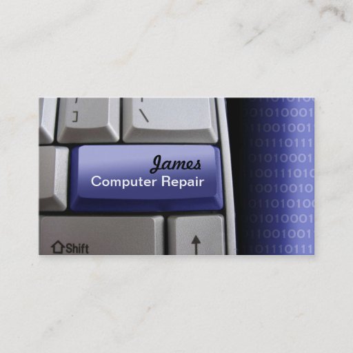 Customizable Computer Repair Business Cards