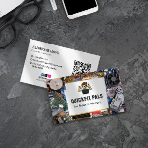 Computer Repair Business   Sparepart White Card