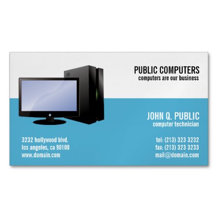 Computer Repair Magnetic Business Cards
