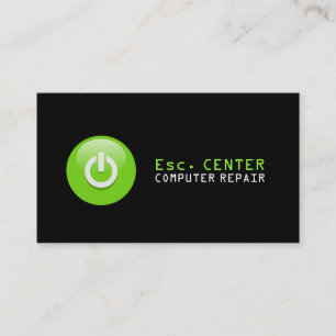 Computer Repair, PC Geek Center Business Card