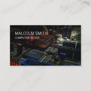 Computer Repair PC Motherboard Circuits Business Card