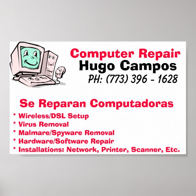 Computer Repair Poster (Front)