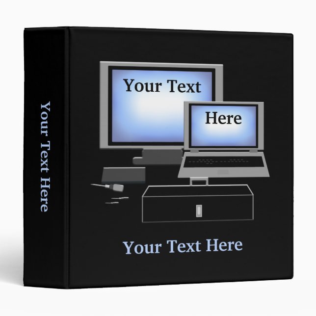 Computer Repair Service Binder (Front/Spine)