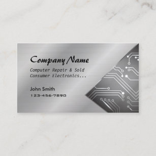 Computer Repair sold circuit board business cards