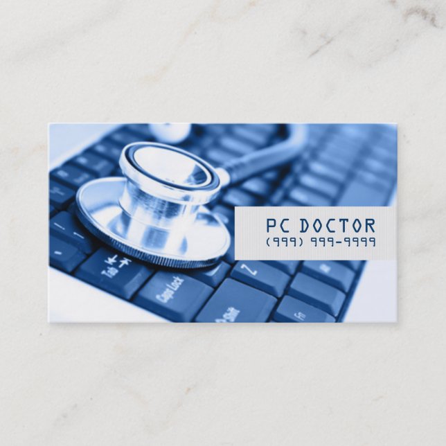 Computer Repair, Tech, Laptop Business Cards (Front)