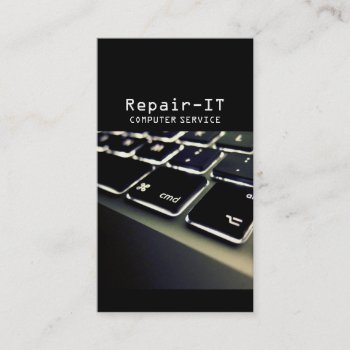 Computer Repair Technician  Laptop  Business Card by olicheldesign at Zazzle