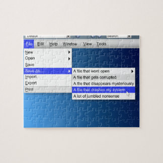 Computer sarcasm. jigsaw puzzle