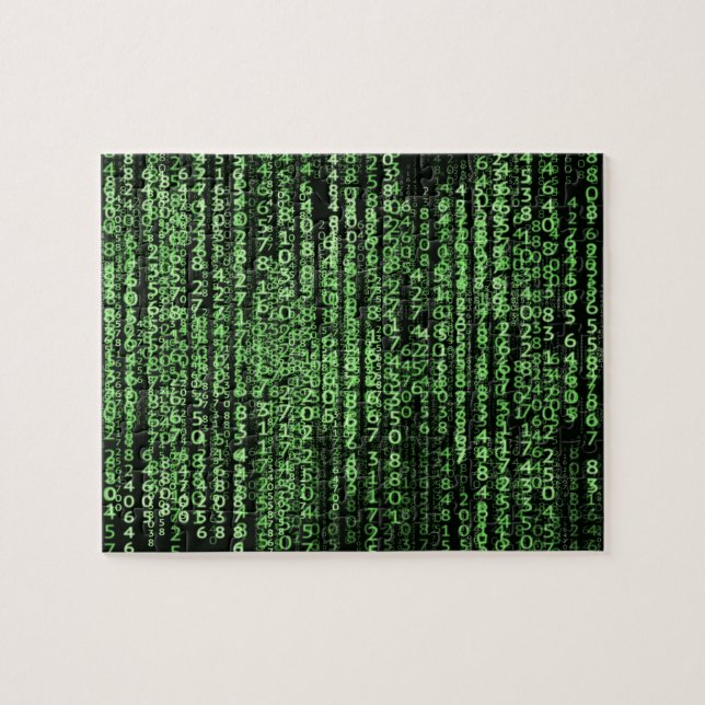 Computer Sci Fi Matrix Program Data Jigsaw Puzzle (Horizontal)