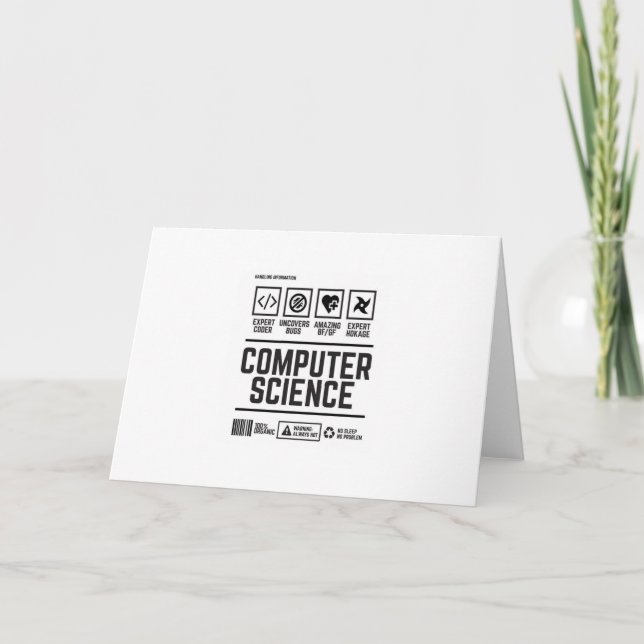 computer science card (Front)