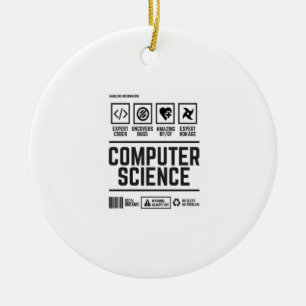 computer science ceramic ornament
