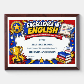 Computer science coding stem award plaque