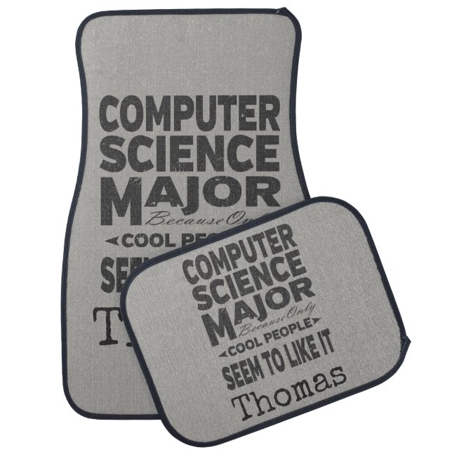 Computer Science College Major Cool People Car Floor Mat (Set)
