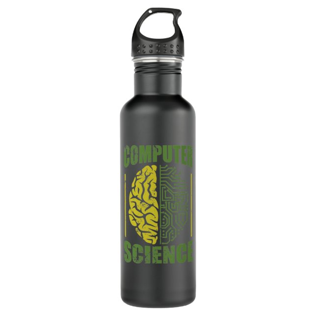 Computer Science Informatiker Software Stainless Steel Water Bottle (Front)