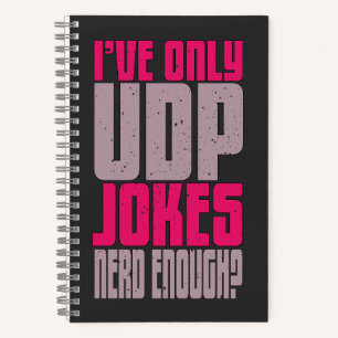Computer Science Programmer udp Joke Notebook
