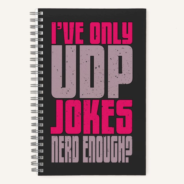 Computer Science Programmer udp Joke Notebook (Front)