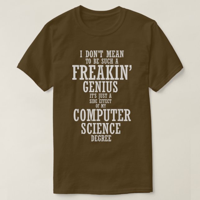 Computer Science Proud Senior Class Graduation 202 T-Shirt (Design Front)