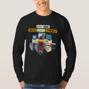 Computer Science Python Coder Eat Code Sleep Humor T-Shirt