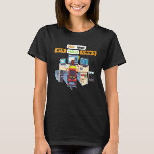 Computer Science Python Coder Eat Code Sleep Humor T-Shirt
