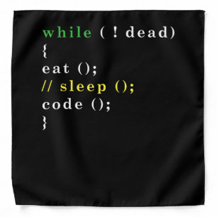 Computer Science Python Programmer Eat Code Sleep Bandana