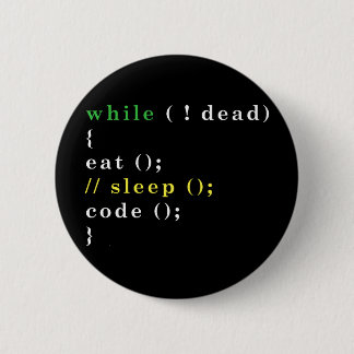 Computer Science Python Programmer Eat Code Sleep Button