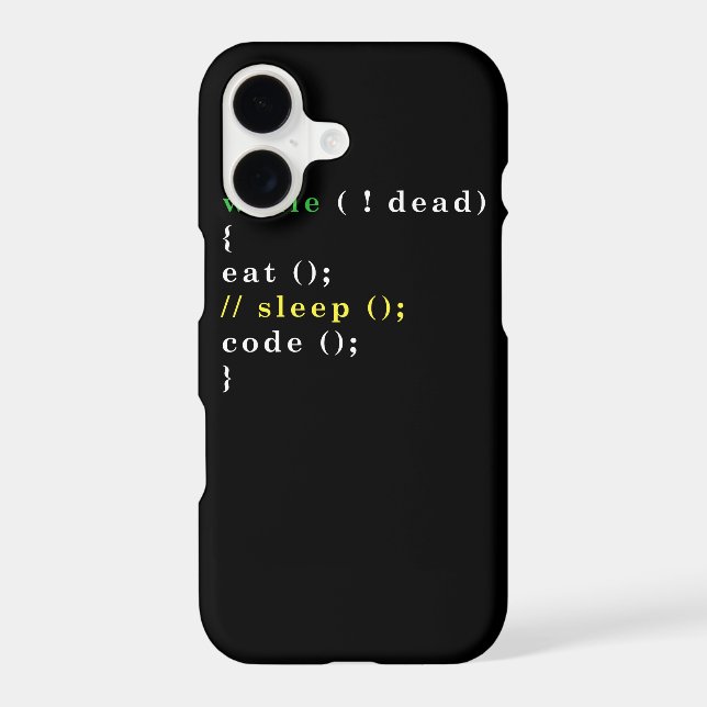 Computer Science Python Programmer Eat Code Sleep Iphone Case (Back)